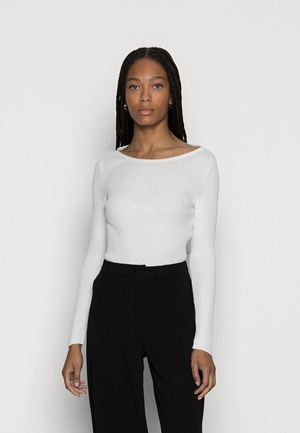 Pulls Anna Field BOATNECK Blanche Femme | AGG-7983205